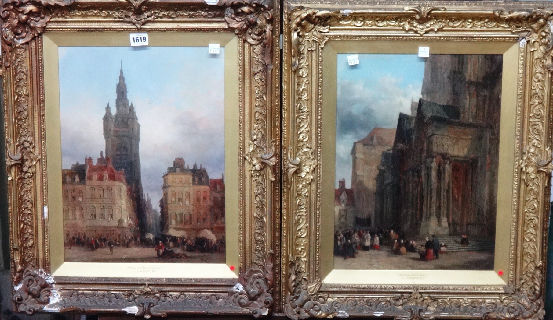 Appraisal: Lewis John Wood - Place au March Douai Portal of