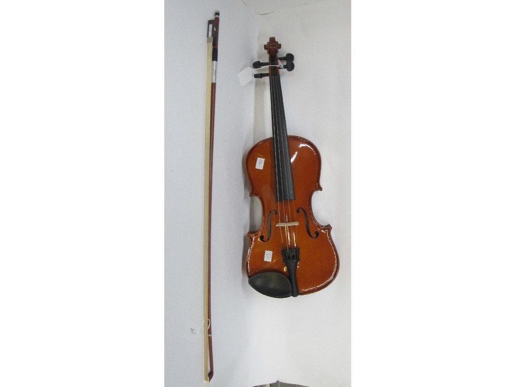 Appraisal: A violin labelled Stern with bow case available