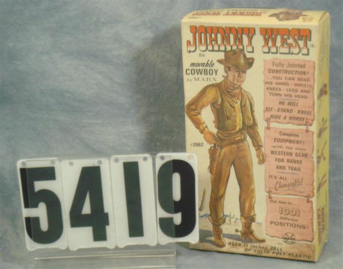 Appraisal: Marx Johnny West Action Figure in original box figure is