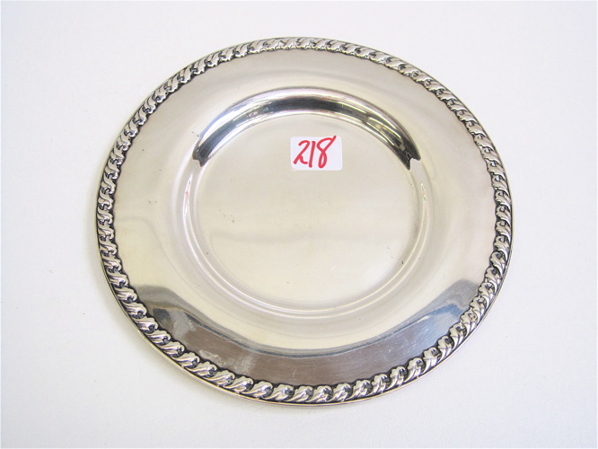 Appraisal: TIFFANY CO STERLING SILVER PLATE pattern c - under the