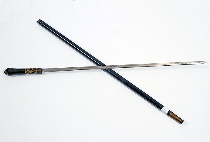 Appraisal: Sword Cane Ca - A typical India sword cane with