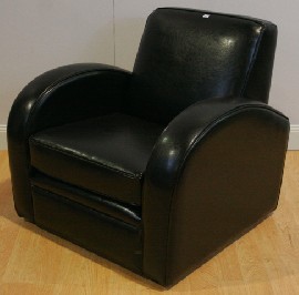 Appraisal: An Art Deco style club chair