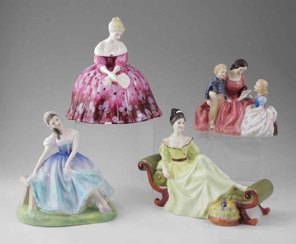 Appraisal: ROYAL DOULTON FIGURINES pc to include VICTORIA HN approx ''h