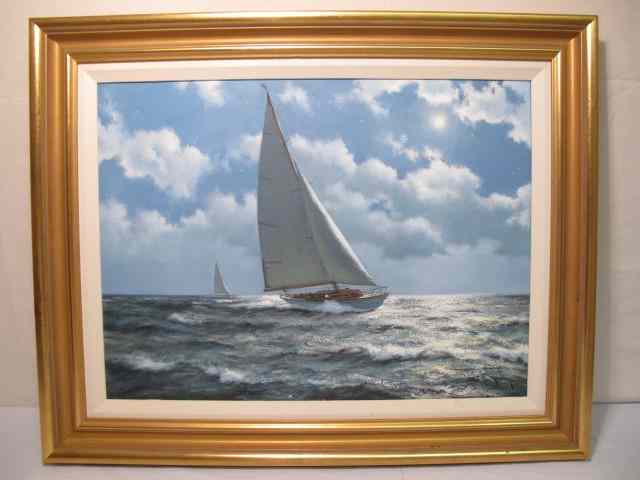 Appraisal: Oil on canvas painting by James Joseph Brereton British -