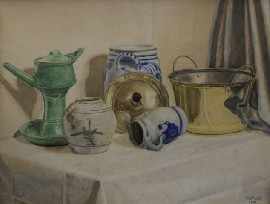 Appraisal: Twentieth Century Dutch-Indonesian School Still Life gouache signed and dated