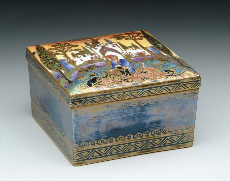 Appraisal: WEDGWOOD FAIRYLAND LUSTRE COVERED BOX Wonderful Fairyland Lustre box is