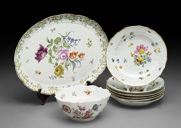 Appraisal: An assembled group of Meissen porcelain th th and th