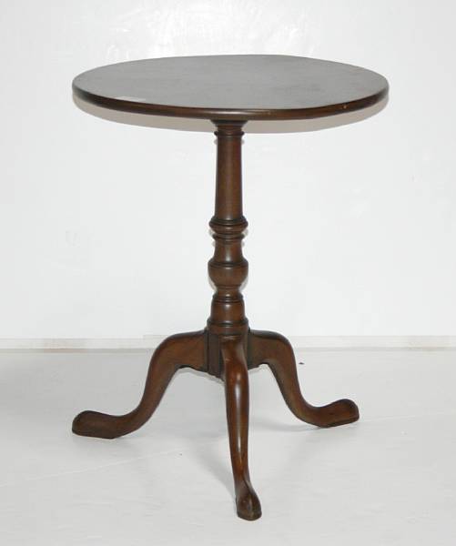 Appraisal: A George III style mahogany candlestand height in width in