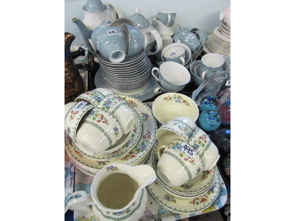 Appraisal: Lot comprising a tray of Spode 'Royal Jasmine' teawares and