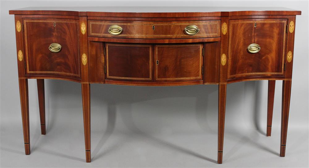 Appraisal: HICKORY CHAIR CO MOUNT VERNON FEDERAL STYLE MAHOGANY SIDEBOARD from