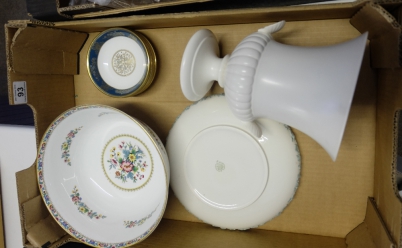 Appraisal: A collection of pottery to include Coalport Ming Rose footed