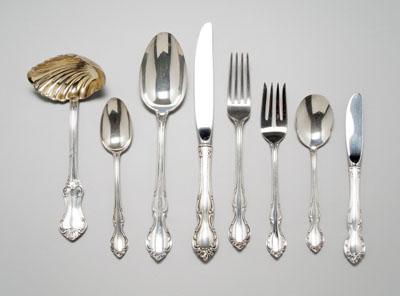 Appraisal: Alvin Pironette sterling flatware pieces no monograms oz T excluding