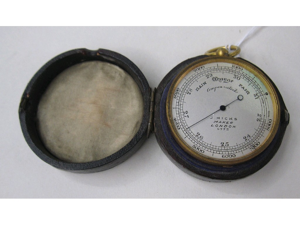 Appraisal: Pocket barometer by J Hicks London