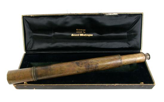 Appraisal: A Brass Telescope Dolland Length x diameter inches