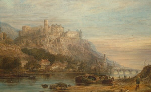 Appraisal: Thomas Richard Hofland - - Heidelberg Castle viewed from the