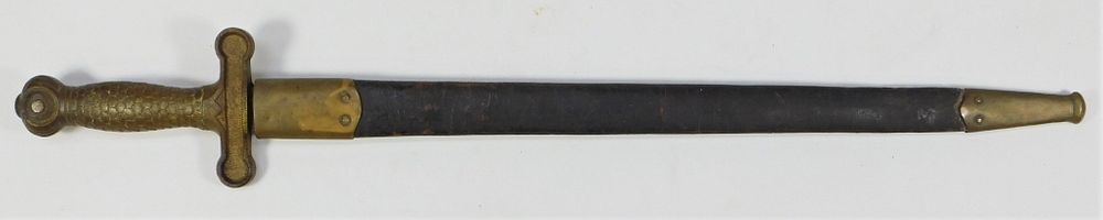 Appraisal: Ames Artillery Sword and Scabbard United States C s- s