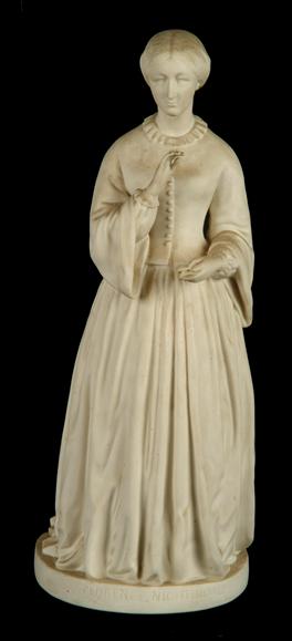 Appraisal: A Copeland parian figure of Florence Nightingale modelled standing on