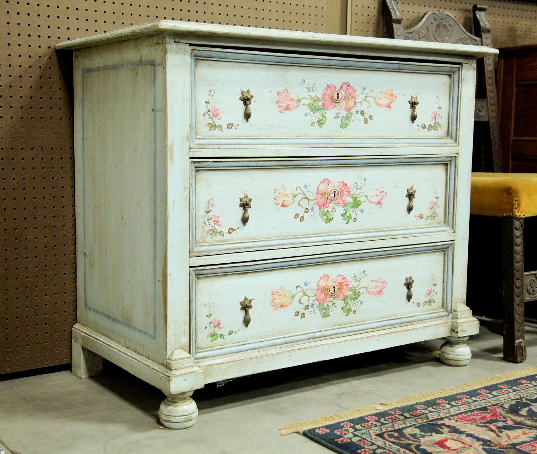 Appraisal: PAINTED CHEST OF DRAWERS American late th early th century