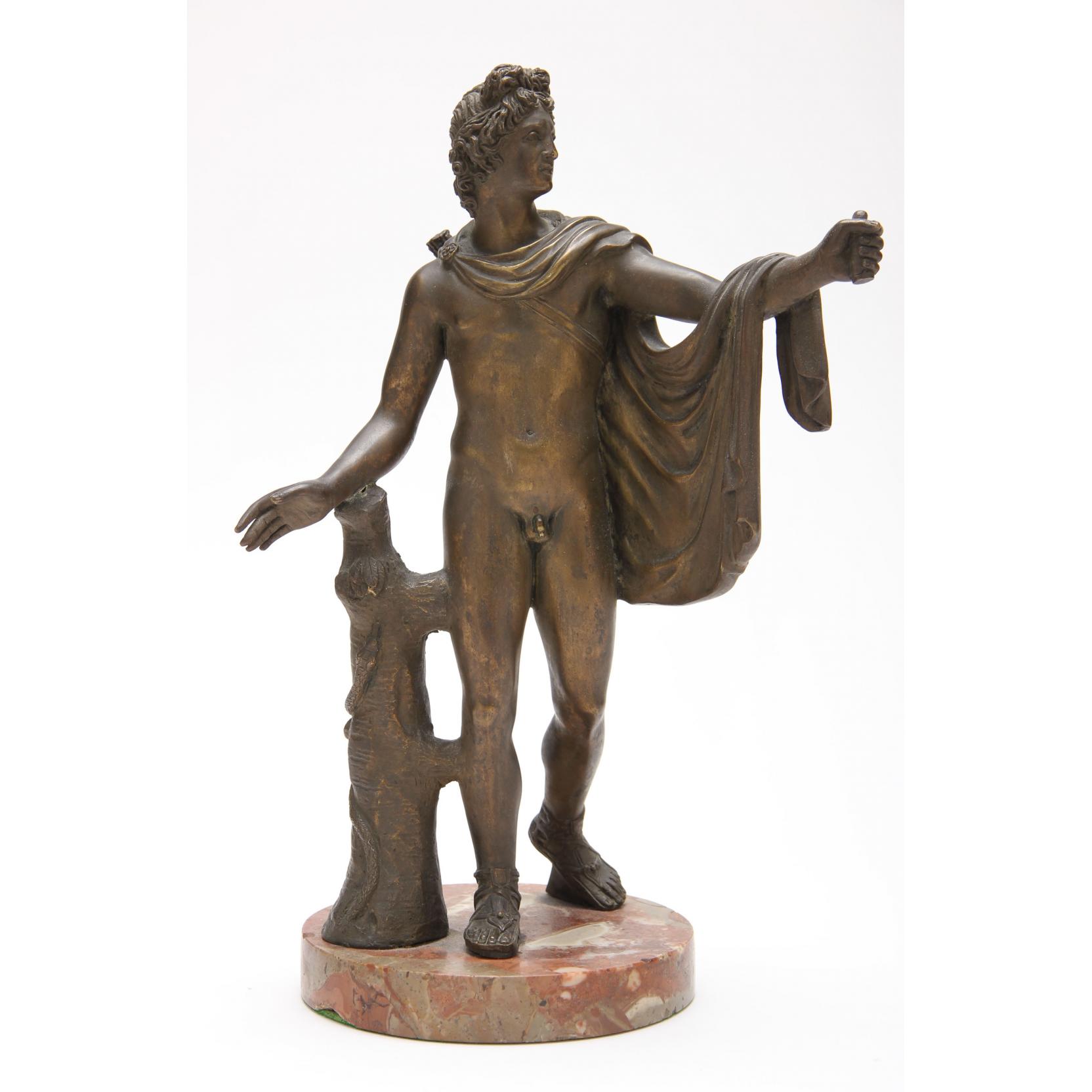 Appraisal: Classical Bronze Figure of The Belvedere Apollo late th century