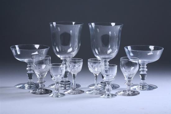 Appraisal: PIECES BACCARAT CRYSTAL STEMWARE Provence pattern Including eleven water goblets