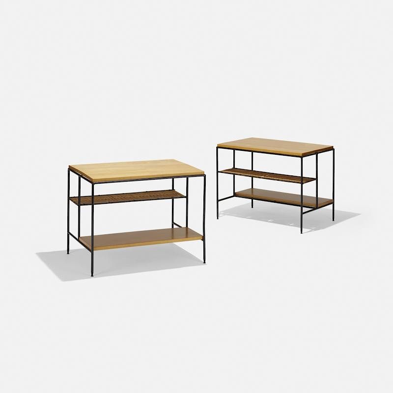 Appraisal: Paul McCobb Planner Group occasional tables model pair Paul McCobb