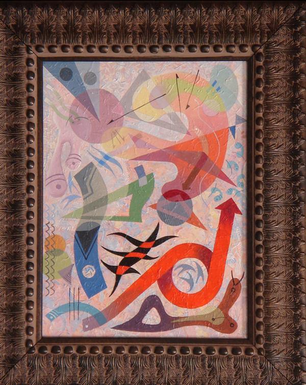 Appraisal: Seymour Zayon American th c Rhapsody in Color x acrylic