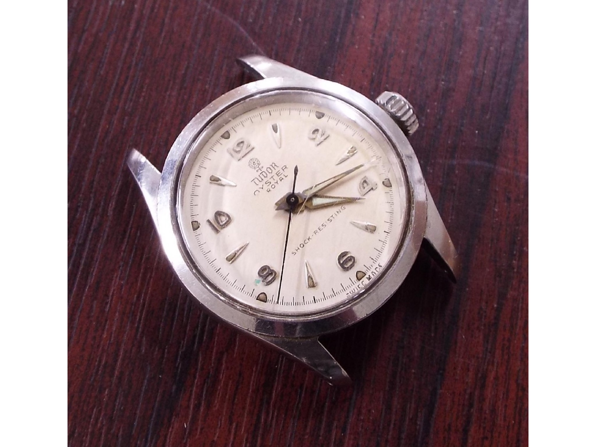 Appraisal: Tudor Oyster Royal stainless steel gentleman's wristwatch ref the circular