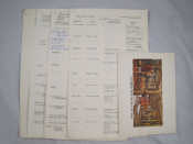 Appraisal: Film Memorabilia The Unit list and Cast list for The