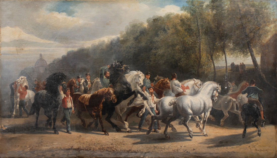 Appraisal: Circle of Rosa Bonheur French - La Foire du Cheval