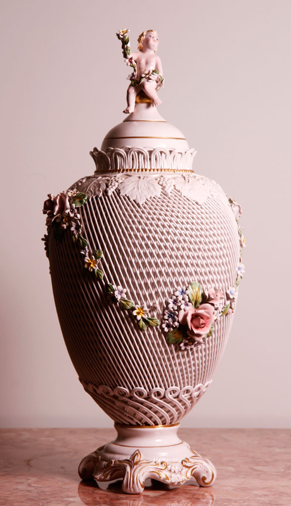 Appraisal: - Italian Cappa de Monte Covered Urn Italian Cappa de