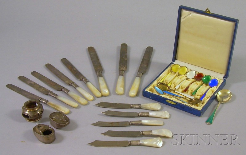 Appraisal: Group of David Andersen and Other Flatware and Serving Items