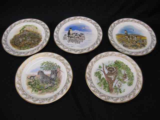 Appraisal: Lenox Porcelain Plates ''Nature's Nursery'' young animals '' excellent each