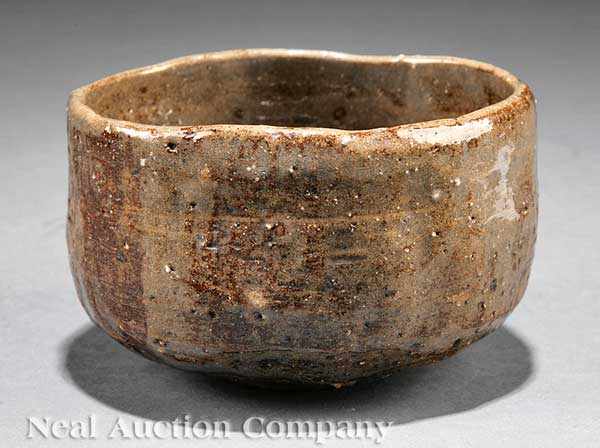 Appraisal: A Japanese Stoneware Teabowl Chawan rounded interior and sides with