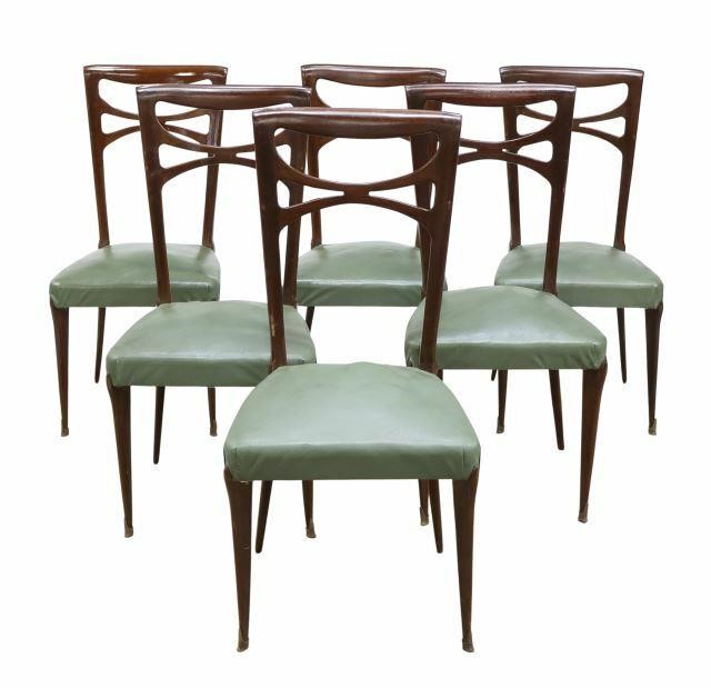 Appraisal: lot of Italian mid-century modern chairs c s design attributed