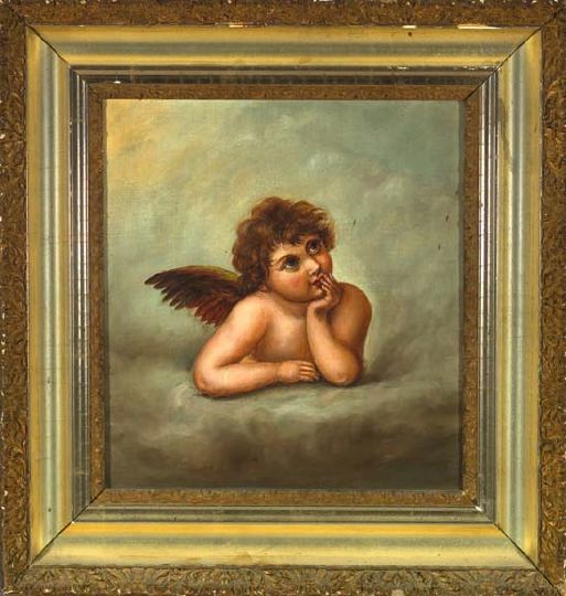 Appraisal: Continental School Early th Century Dreamer oil on canvas -