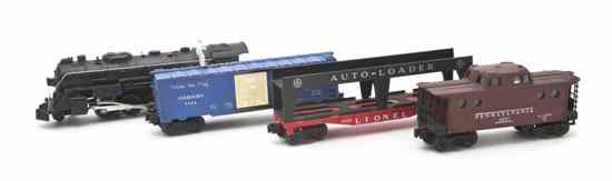 Appraisal: A Lionel Train Set comprising an engine two Sante Fe