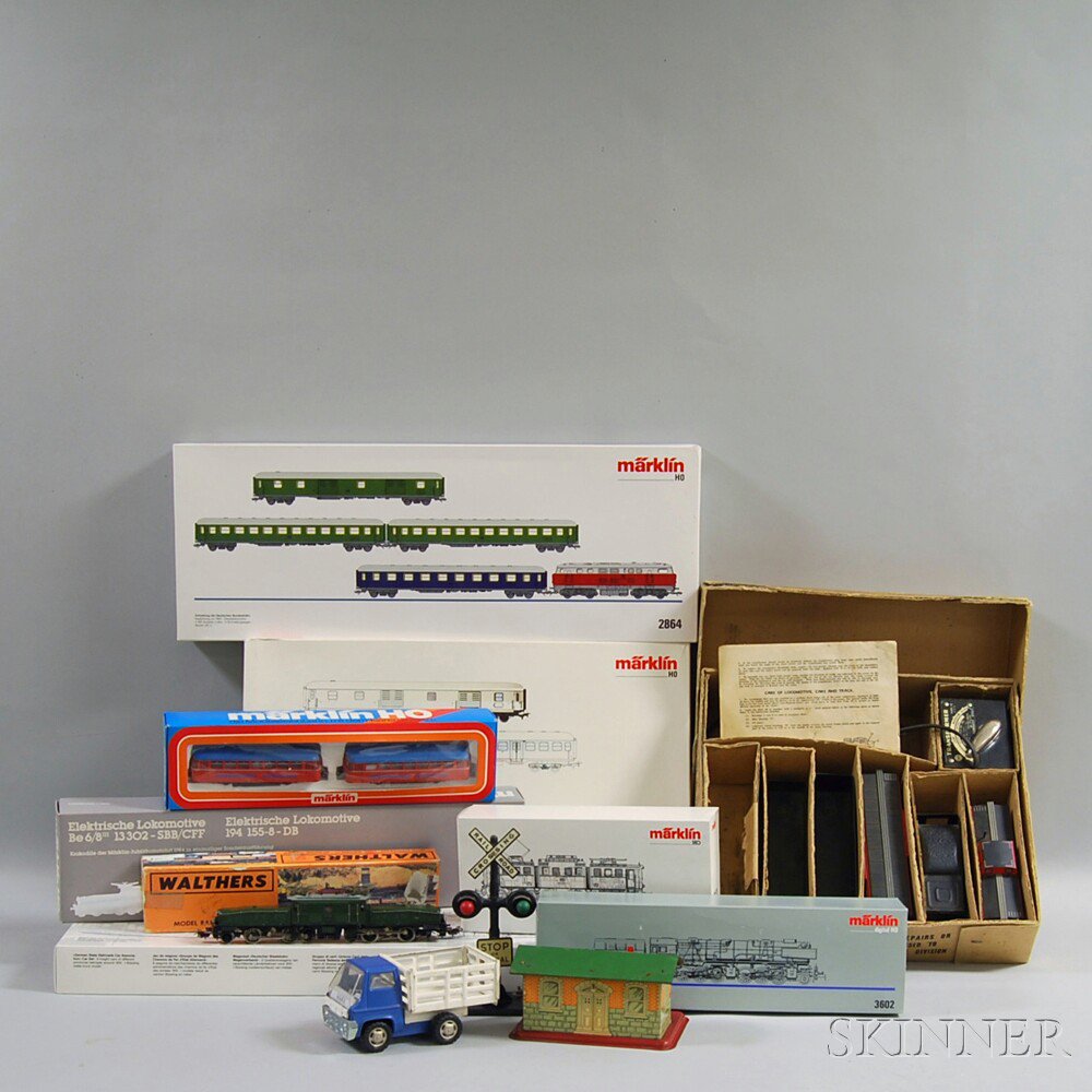 Appraisal: Large Group of Mostly Marklin Model Trains and Accessories including