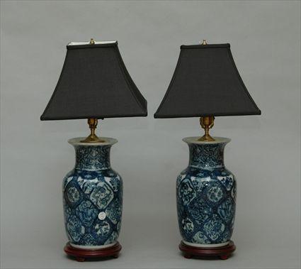 Appraisal: Pair of Modern Chinese Lamps sold without shades