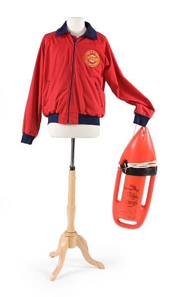 Appraisal: A cast-signed buoy and jacket from Baywatch NBC Television -