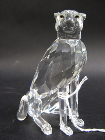 Appraisal: SWAROVSKI AUSTRIAN CUT CRYSTAL CHEETAH FIGURE from the African Wildlife