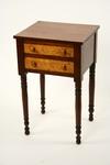 Appraisal: STAND - Circa Sheraton Period two drawer cherry stand with