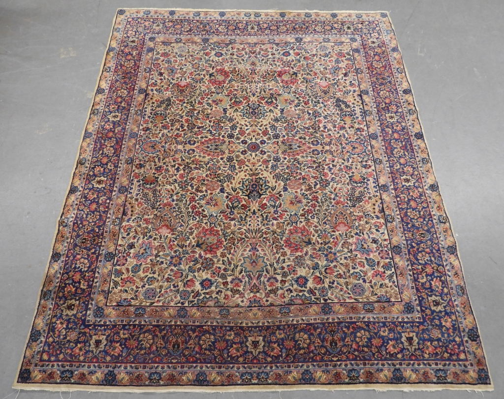 Appraisal: ROOM SIZE MIDDLE EAST RUG Middle East th CenturyCream red