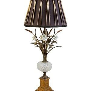 Appraisal: A Murano Glass Table Lamp th Century Height overall inches