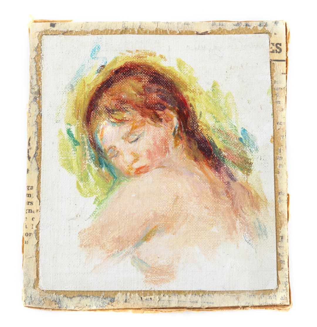 Appraisal: Pierre-Auguste Renoir Tete de Jeune Fille oil French - Oil