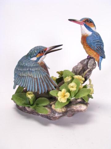 Appraisal: Boehm porcelain limited edition ''Kingfisher'' one leaf missing