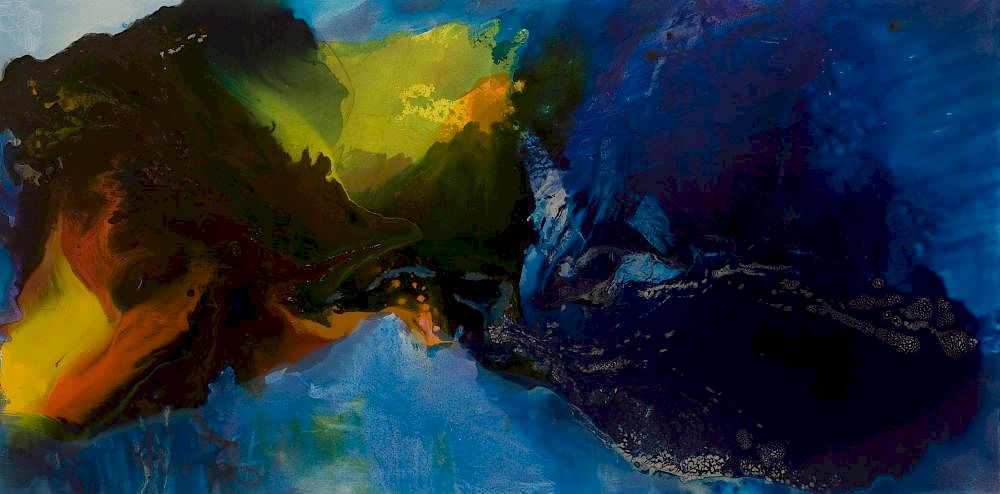 Appraisal: Diana Wong Glacier Valley Diana Wong Glacier Valley Mixed media