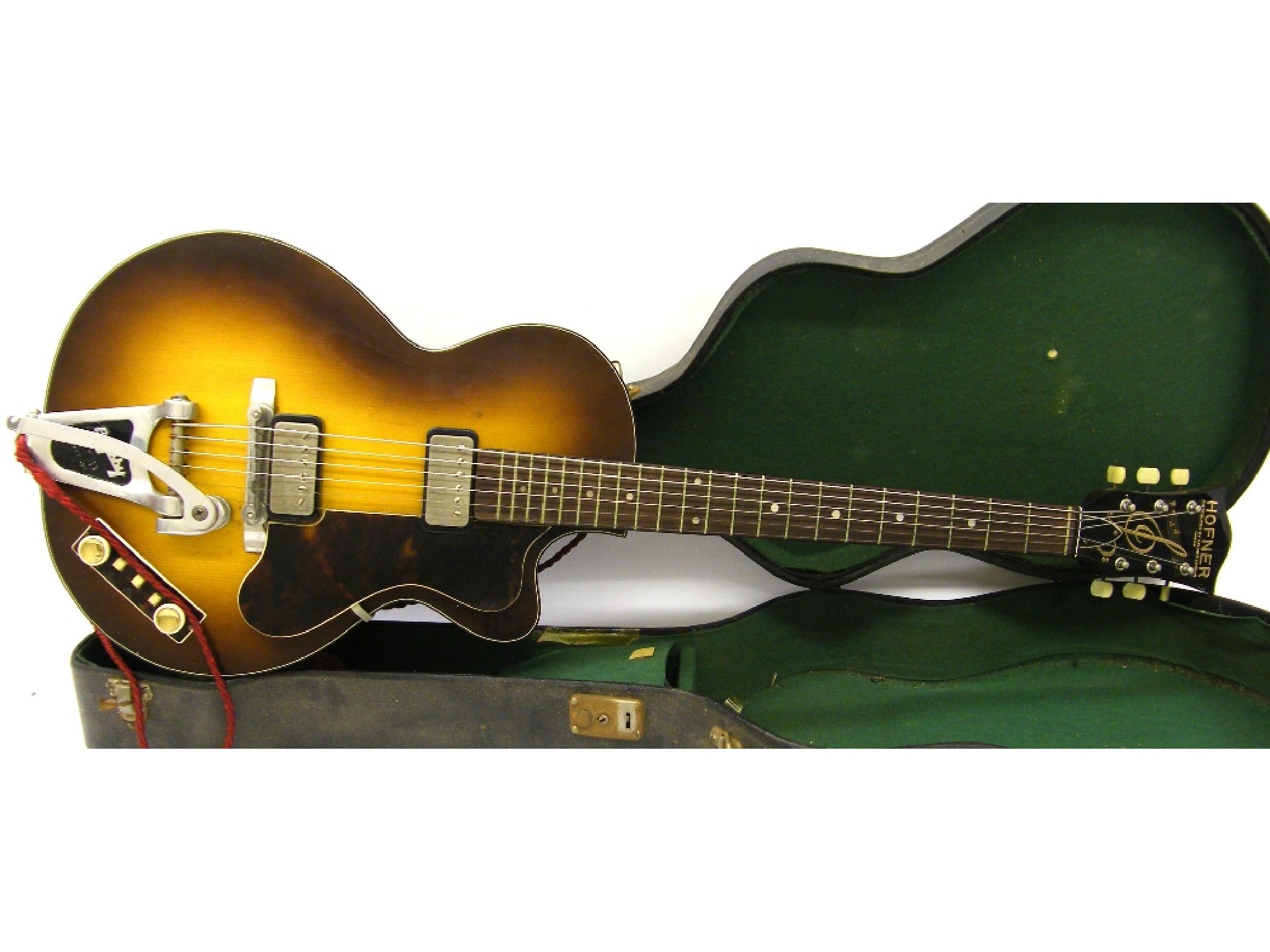 Appraisal: Hofner Club electric guitar ser no sunburst finish in good