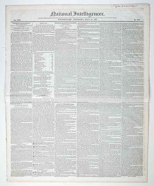 Appraisal: Newspapers Advertising the Sale of Slaves Lot of including National