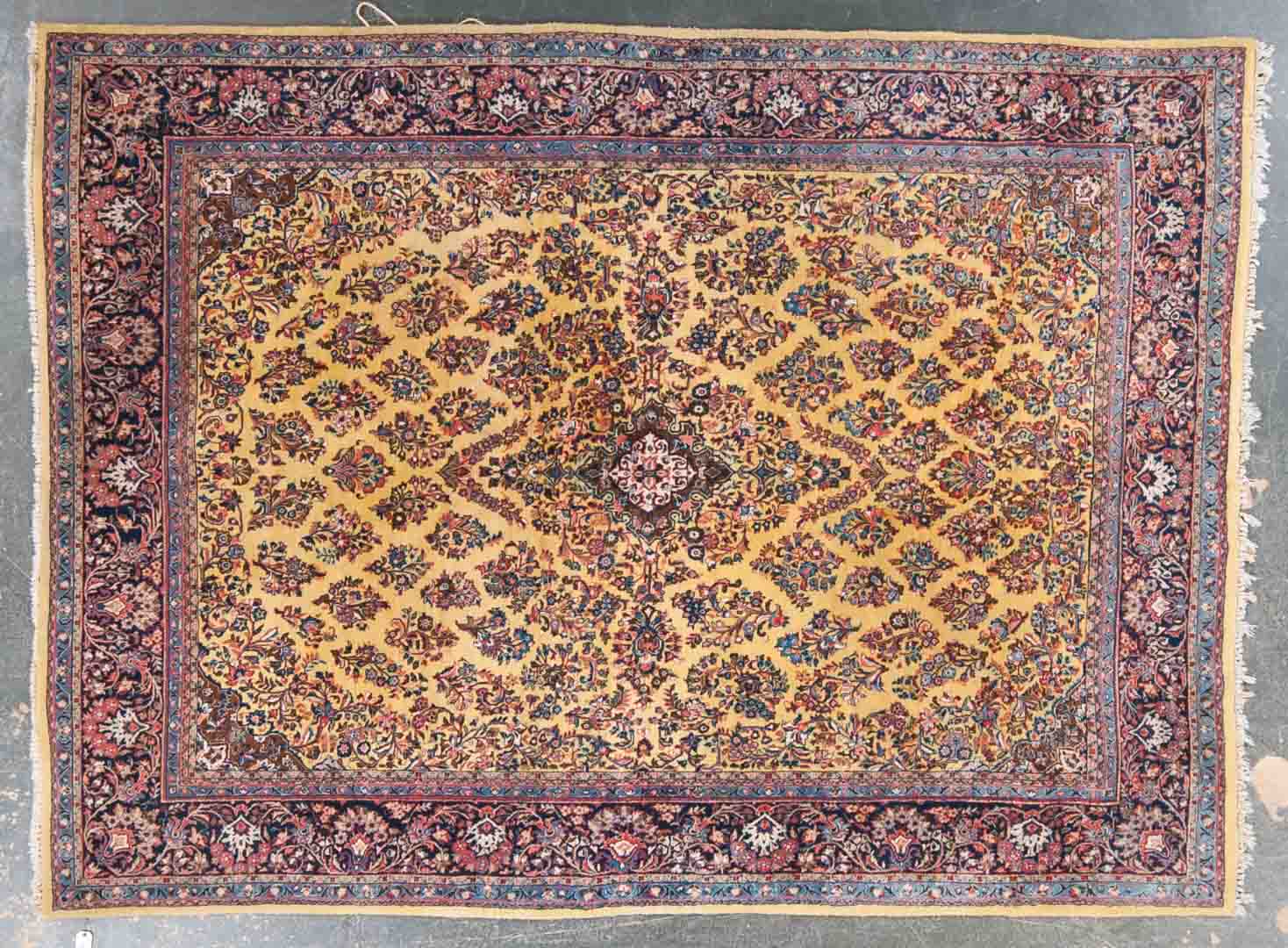 Appraisal: Sarouk rug approx x Iran circa