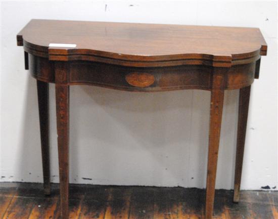 Appraisal: FLIP TOP CONSOLE TABLE